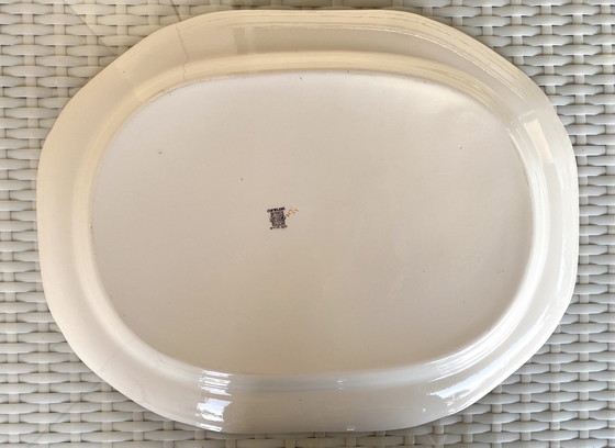 Image 1 of Oval serving platter / plate from Copeland Spode with turkey motif