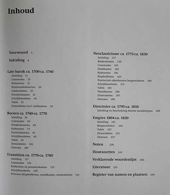 Image 1 of Mobiliario holandés desde el barroco hasta el Biedermeier