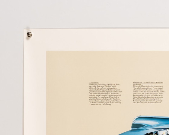Image 1 of Porsche 911 Turbo – Originele vintage Porsche poster uit 1990 – Modern – 76x102 cm