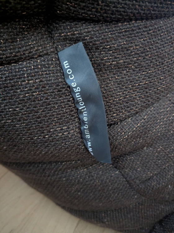 Togo dark brown/choco beanbag chair – Ambient Lounge, Armchairs, Textile (photo 3 of 6)