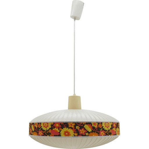 Vintage plastic chandelier by Ufo, Czechoslovakia 1960