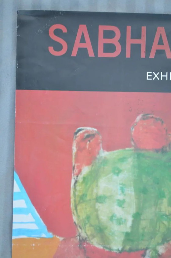 2002 Sabhan Adam Affiche d'Exposition Signée & Dédicacée Zara Gallery Amman – Paper (photo 5 of 8)