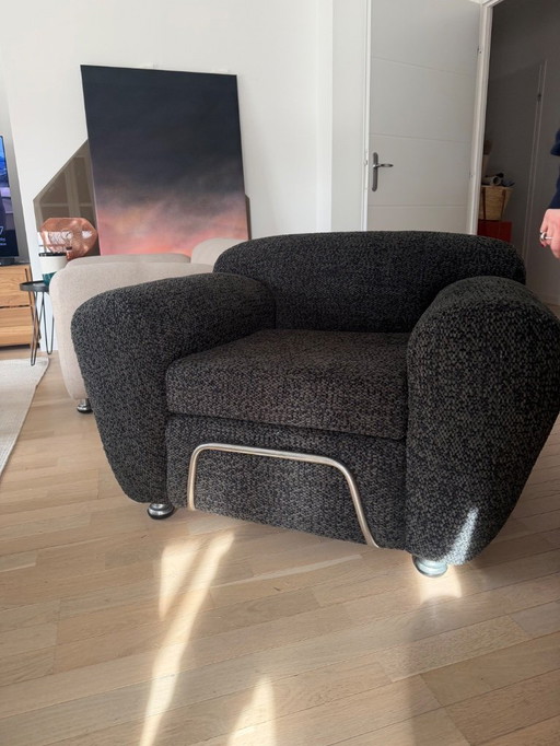 Tubular Italian club chair