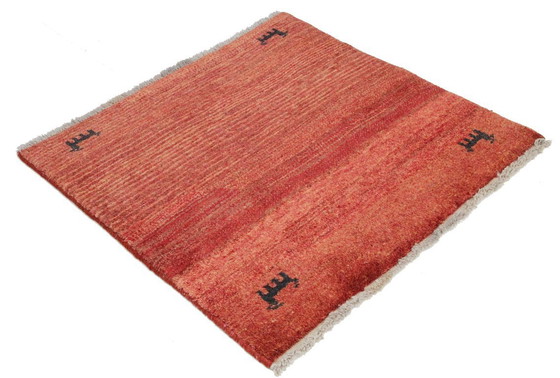 Image 1 of Original Persian carpet Gabbeh Ghashghai oriental carpet 107 cm x 100 cm old natural