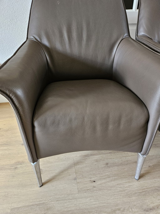 2x Leolux Mayuro Armchairs