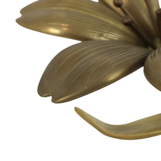 Posacenere con scultura a forma di giglio in ottone, stile metà secolo. – Oggetti decorativi, Brass (photo 12 of 18)