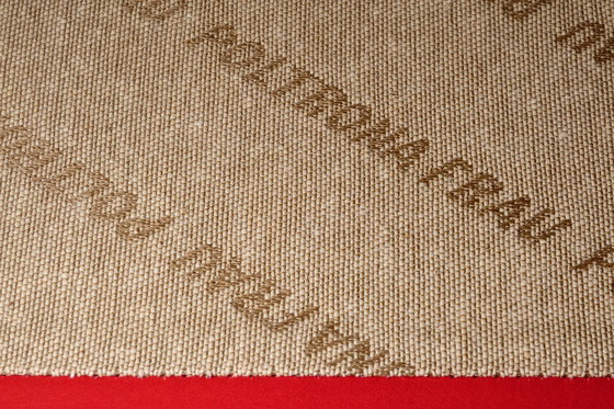 Image 1 of Poltrona Frau - Coppia di poltrone "Moji" in pelle rossa e faggio laccato nero - 2006 - Italia