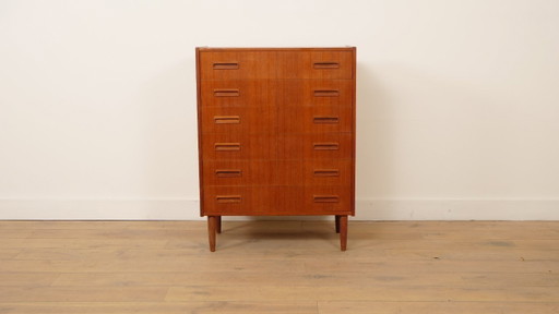 Dänische Vintage-Kommode | Teakholz | 6 Schubladen | 101 cm