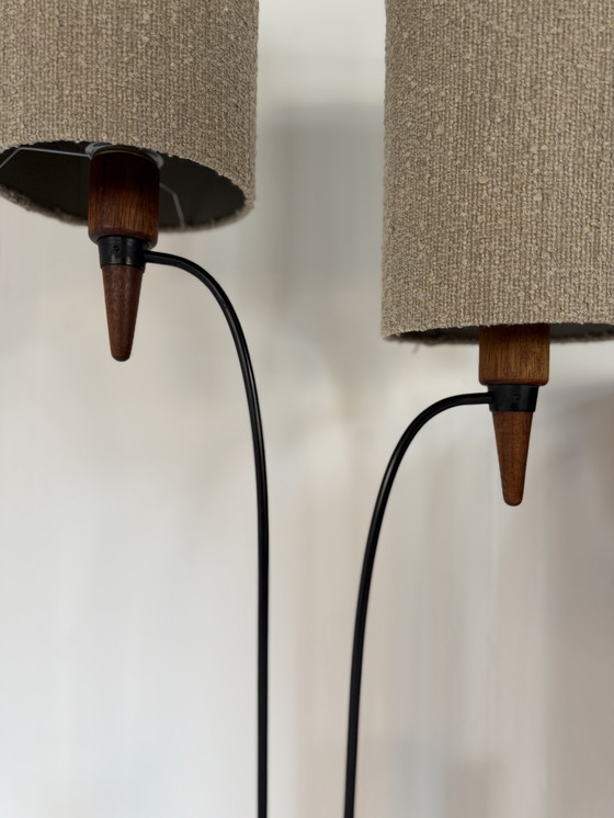 Image 1 of Lampada da terra vintage in teak anni '60