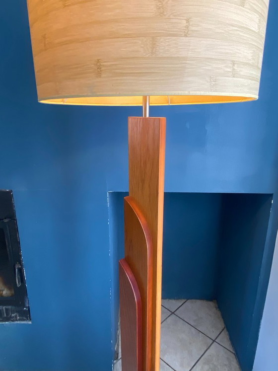 Lampada da terra vintage K-Lighting in teak scandinavo, anni '70 – Lampade da terra, Wood (photo 14 of 19)