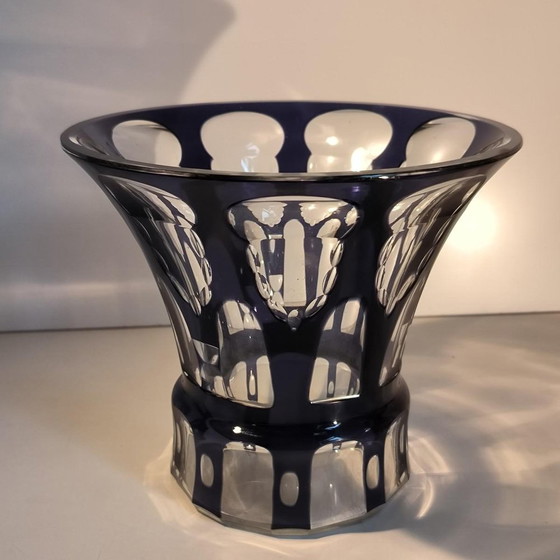 Art Deco geschliffene Glasvase zugeschrieben Johann Oertel für Carl Meltzer & Co., 1925 – Vasen, Crystal (photo 13 of 14)