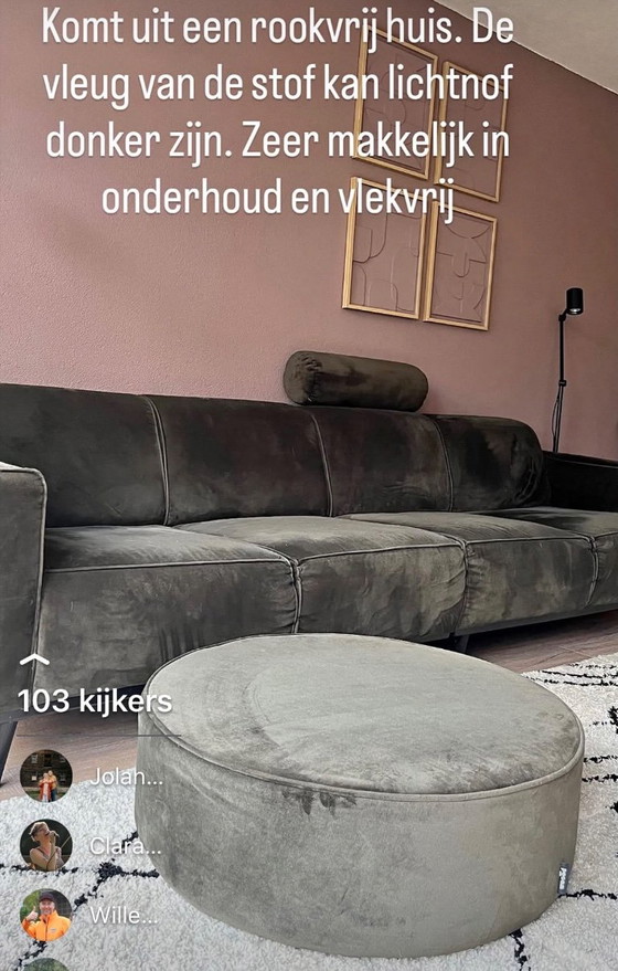 4-zits bank WOOOD en ronde poef 90 cm doorsnede – 3-5 zitsbanken, Other, Metal (photo 8 of 10)