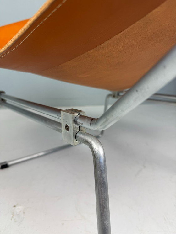 Image 1 of Pierre Paulin AP-14 cognac leather armchair for A. Polak, 1955