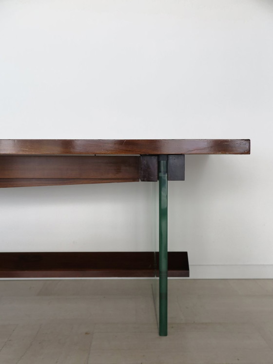 Large Console by Fontana Arte, Italy, 1960s – Wood, Glass (photo 4 of 21)
