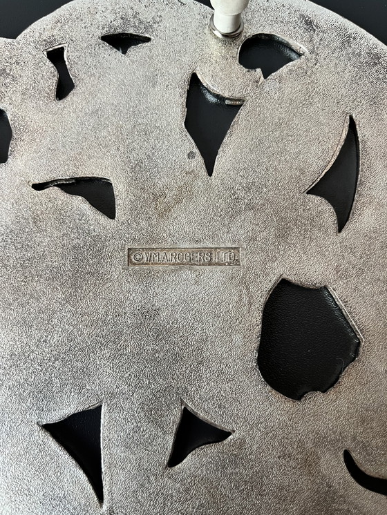 Image 1 of Zilveren onderzetter WM A Rogers