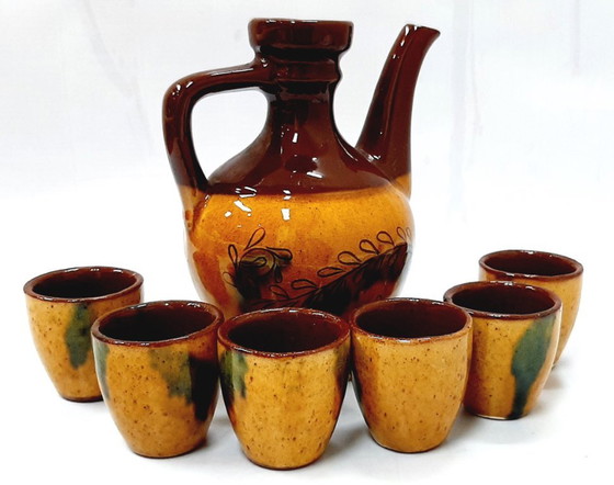 Image 1 of Juego de cerámica para brandy, aguardiente o licor.