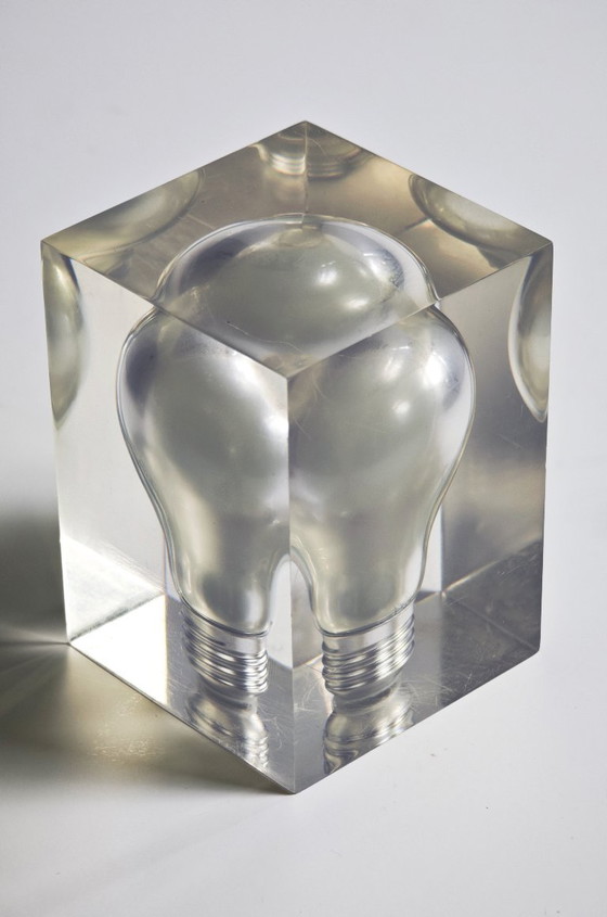 Image 1 of Fermacarte Pierre Giraudon, pop art, lampadina