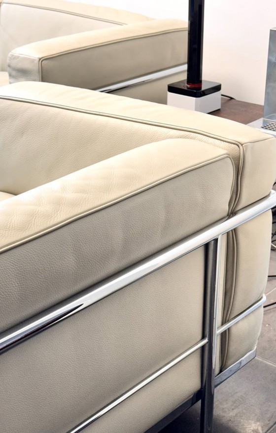 Image 1 of Cassina LC 3 Sofa LC3 Sessel LC10 Tisch