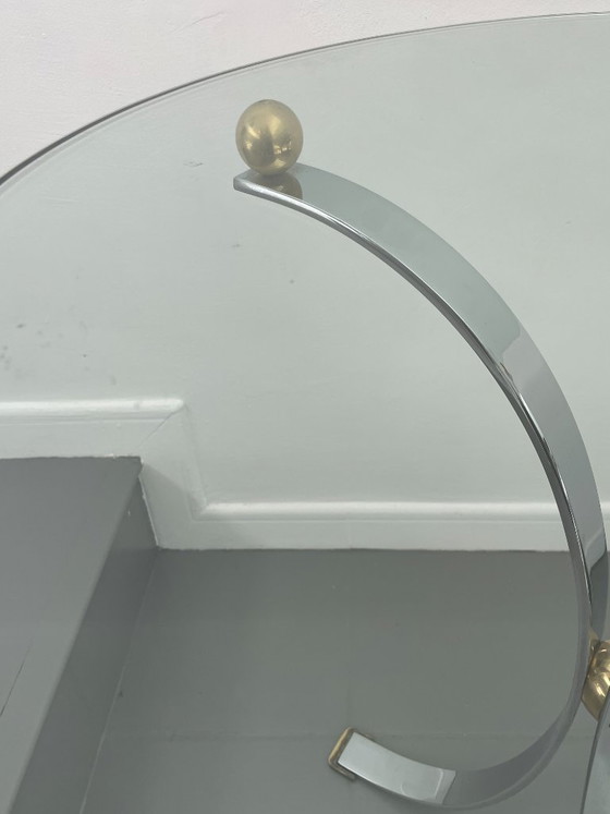 Image 1 of Spectacular original French Modernist design side table from the 1970s by Maison Jansen (France)