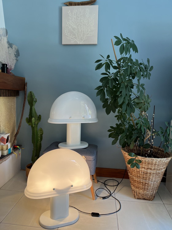 Image 1 of 2x lampade Rodolfo Bonetto modello 4054 pubblicate da IGuzzini, design italiano degli anni '70