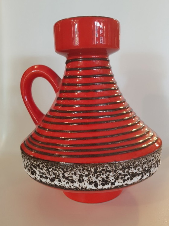 Image 1 of Fette Lava-Keramikvase von Ilkra, 1960er Jahre