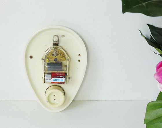 Image 1 of Orologio da cucina vintage Junghans, orologio da parete in ceramica, timer per uova, classico anni '60, ceramica