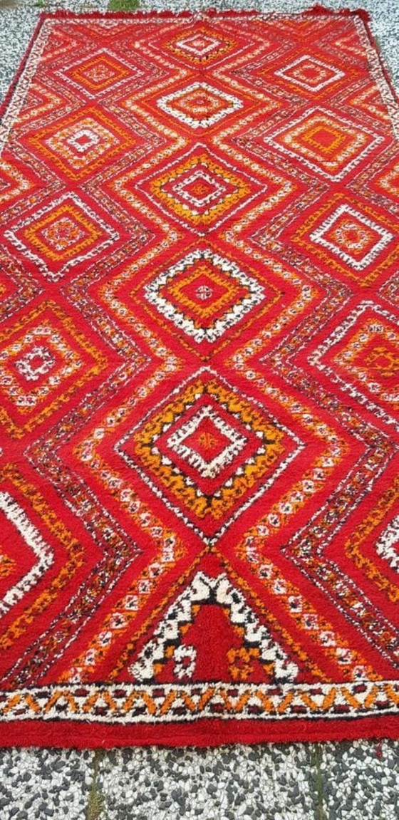 Image 1 of Handgeknoopt Berber kleed wol 356x174cm