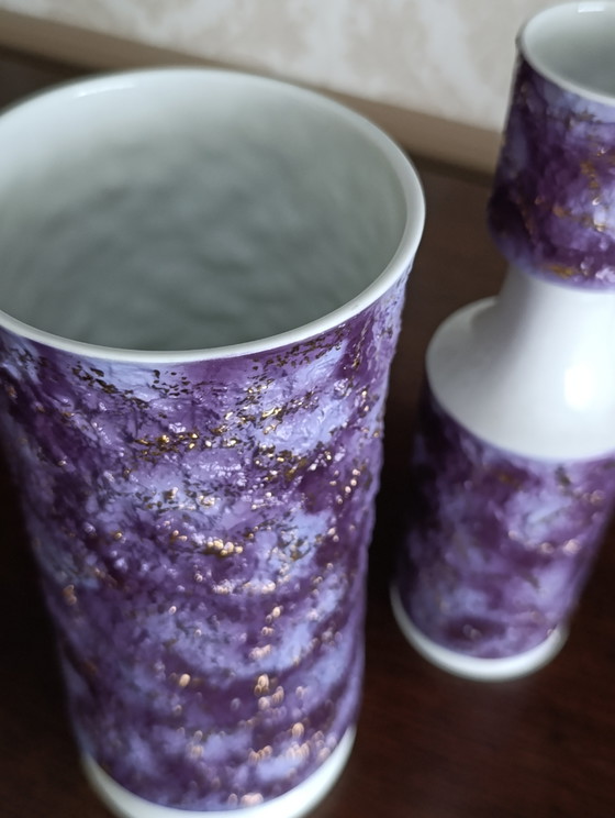 Vintage Royal Porzellan Bavaria KPM Vase Set – KPM Royal, Porcelain (photo 8 of 10)