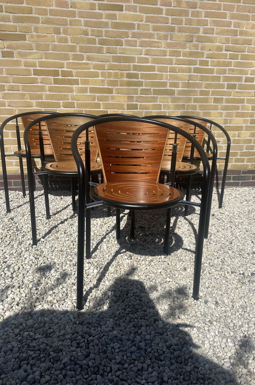 6 Chairs by Rud Thygesen & Johnny Sorensen for Botium Denmark