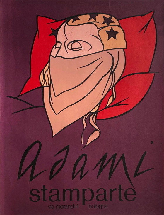 Image 1 of Valério ADAMI Expo Stamparte Bologna originele poster