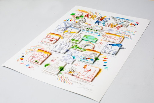 Schlote, Wilhelm - Kleve district - 3D construction - signed by hand