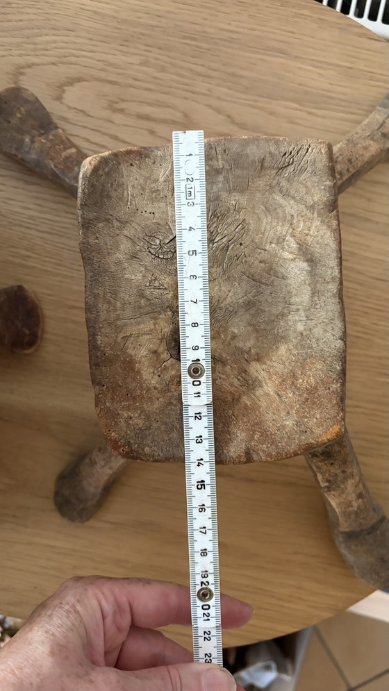 Image 1 of Colección de taburetes antiguos bamileke Oromo Senufo de África 