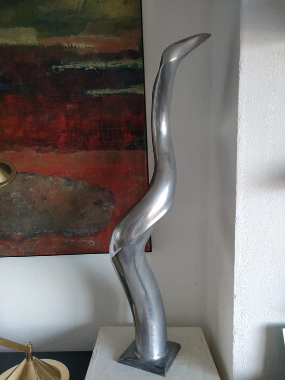 Image 1 of Sculpture en aluminium abstraite moderniste au design vintage