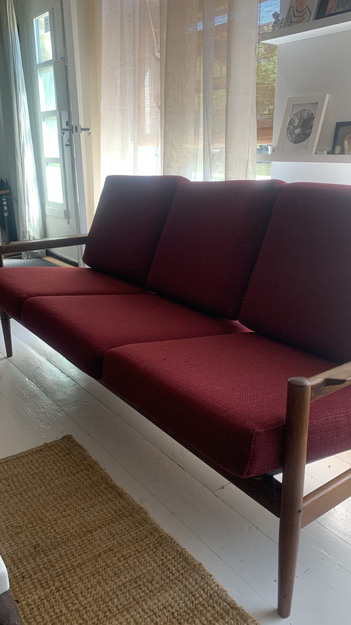 Midcentury Scandinavian Design Settee in Pallisander