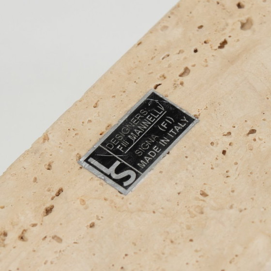 Image 1 of Travertine Desk Organizer Fratelli Mannelli 70's