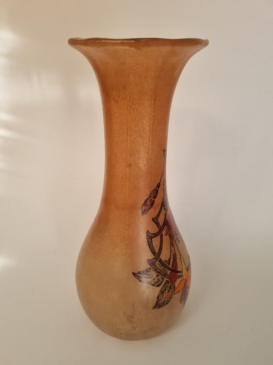 Image 1 of Beautiful Art Deco glass vase by Legras & Cie., circa 1920