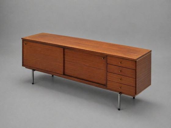 Image 1 of Teak-Lowboard im Mid-Century-Stil – Jos De Mey für Pauvers – Belgisches Design