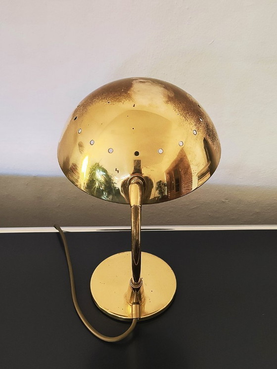 Image 1 of Hillebrand Brass Table Lamp, Mid-Century Design Paavo Tynell