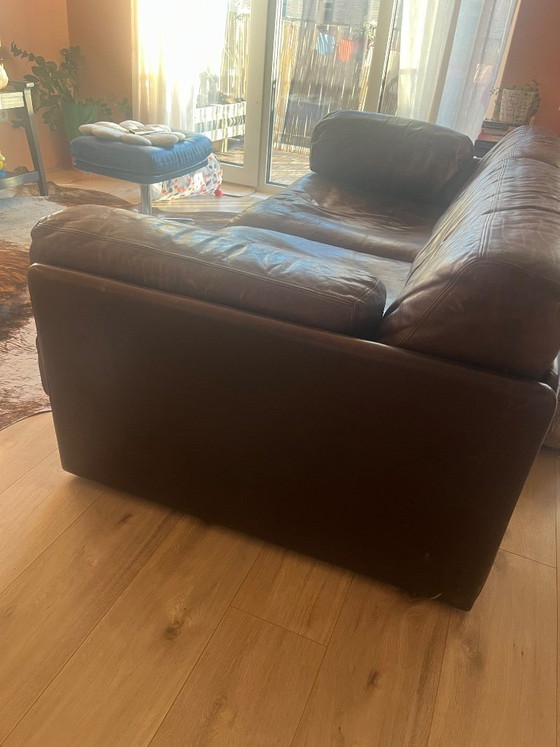 Vintage De Sede DS-76 Sofa Bed Brown Leather – 2 seaters (photo 7 of 13)
