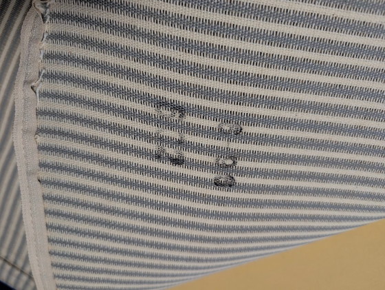 Image 1 of Michel Ducaroy Ligne Roset Blauw Leer Togo Ottomaanse Frankrijk jaren 80