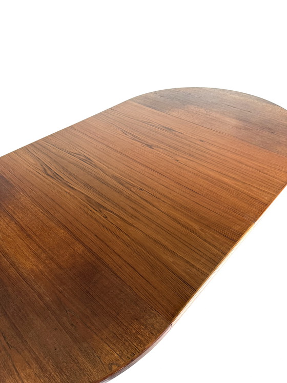 Image 1 of Vintage verlengbare Deense teakhouten eettafel ‘60