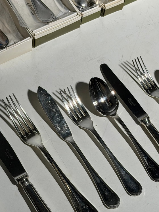 Christofle “Spatours” 144-Piece Flatware Set — New in Original Boxes – Cutlery Sets (photo 9 of 10)