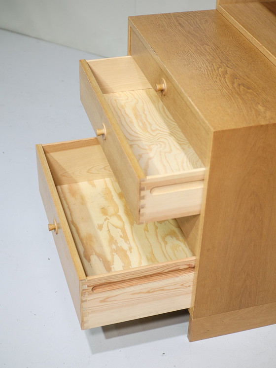 Image 1 of Børge Mogensen bookcase chest of drawers oak Danish vintage