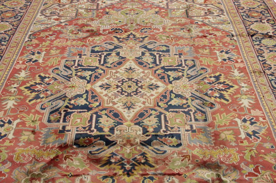 Image 1 of Teppich Handgeknüpft Heris Orientteppich 336 x 242 cm Perserteppich Antik Design