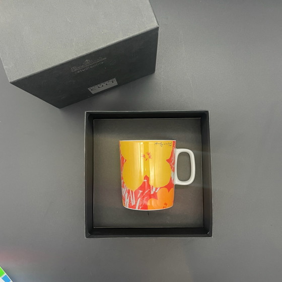Tazza Rosenthal Andy Warhol Flowers Moon – Inutilizzata nella confezione originale – Stoviglie, Porcellana (photo 3 of 9)