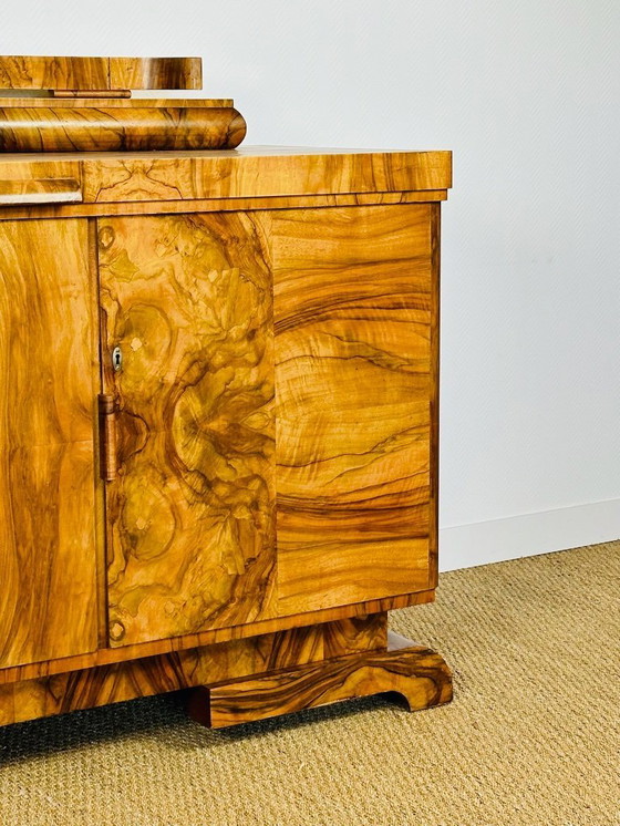 Image 1 of Art Deco dressoir van wortelnotenhout, 1930