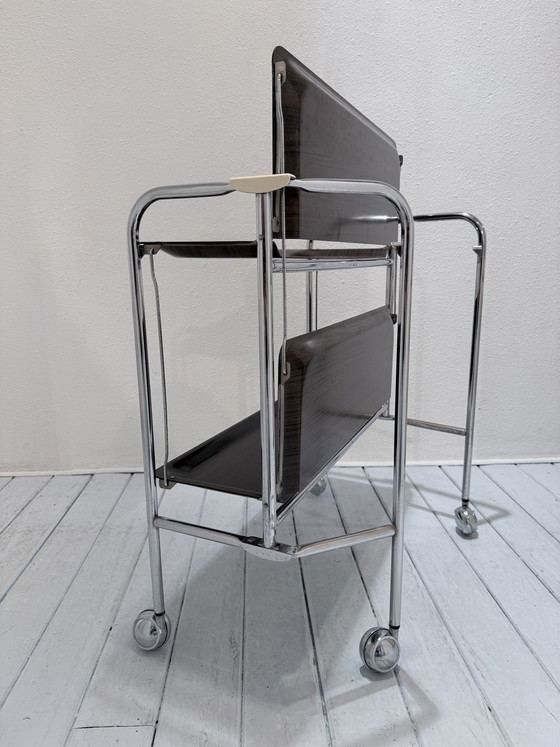 Desserte Vintage Mid-Century Pliante – Chrome, Other (photo 8 of 15)