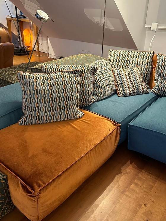 Modulaire bank Living Divani Extrasoft – 14 modules – Modulaire banken, Textiel (photo 4 of 14)