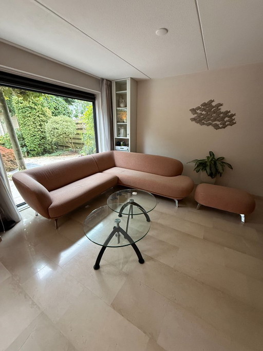 Canapé Modulaire Courbé Leolux & Ottoman