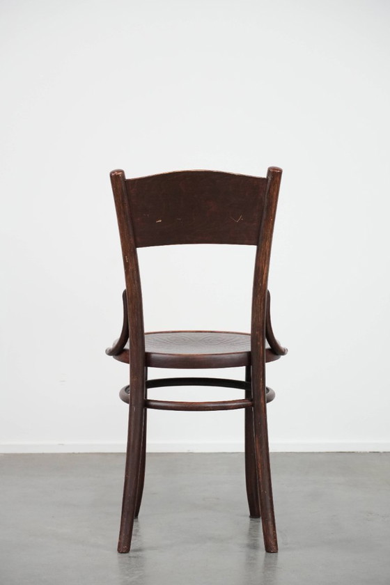 Image 1 of Sedia da bistrot Cosmos in legno vintage e senza tempo con splendidi intagli